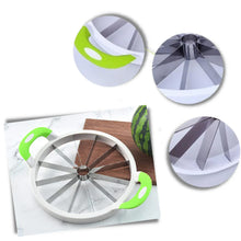 Load image into Gallery viewer, Stainless Steel Watermelon Slicer – 12-Slice Fruit Cutter with Non-Slip Handles
