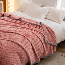 Load image into Gallery viewer, Weighted Blanket Textured Plush Bed Throw, Reversible Fleece Design