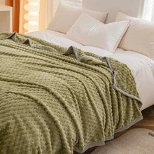 Load image into Gallery viewer, Weighted Blanket Textured Plush Bed Throw, Reversible Fleece Design