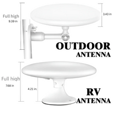 Load image into Gallery viewer, Outdoor HD TV Antenna with 360° Omnidirectional Reception and Signal Amplifier, 40ft Cable