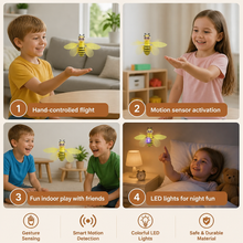Load image into Gallery viewer, Flying Bee Toy with Motion Sensor Control and LED Light Effects