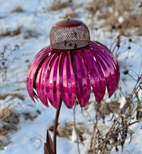 Load image into Gallery viewer, Metal Bird House Garden Feeder
