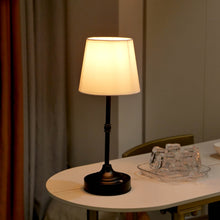 Load image into Gallery viewer, Cordless Table Lamp with Touch Dimming and Fabric Shade