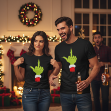 Load image into Gallery viewer, Mischievous Holiday Cheer Funny Anti-Christmas Graphic T-Shirt