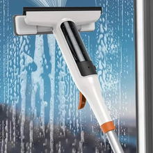 Load image into Gallery viewer, Double Sided Window Cleaning Tool with Spray Scrubber and Ergonomic Handle