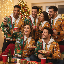 Load image into Gallery viewer, Christmas 3D Print Cardigan Style Hoodie