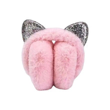 Load image into Gallery viewer, Plush Cat Ear Earmuffs for Winter