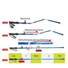 Load image into Gallery viewer, Adjustable Trekking Poles - Foldable Telescopic Pole