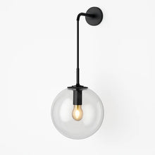 Load image into Gallery viewer, Wall Light with Hanging Glass Globe