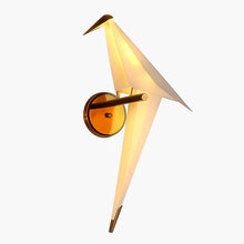 Load image into Gallery viewer, Modern Bird Wall Light, Metal Origami Design