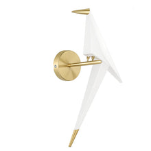 Load image into Gallery viewer, Modern Bird Wall Light, Metal Origami Design