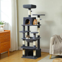 Load image into Gallery viewer, Cat Tree With Sisal Scratching Posts And Multi-Level Design