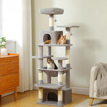 Load image into Gallery viewer, Cat Tree With Sisal Scratching Posts And Multi-Level Design