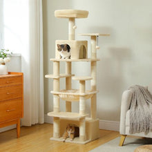 Load image into Gallery viewer, Cat Tree With Sisal Scratching Posts And Multi-Level Design
