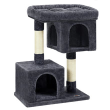 Load image into Gallery viewer, Wooden Cat Tree Scratching Post with Natural Sisal