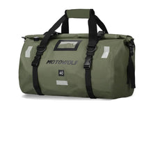 Load image into Gallery viewer, Dry Duffle Bag for Motorcycle Tail Rack with Reflective Strips and Roll Top Closure