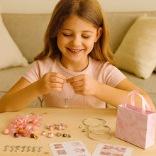 Load image into Gallery viewer, Bead Jewelry Craft Kit with Strings and Clasps for Necklaces, Bracelets, Earrings