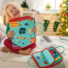 Load image into Gallery viewer, Montessori Play and Learn Activity Book with Zippers and Laces