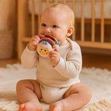 Load image into Gallery viewer, Textured Baby Ball Toy with Movable Rings for Chewing and Grasping