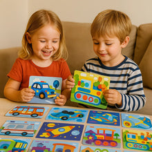 Load image into Gallery viewer, Creative Sticker Craft Set for Kids in Animal, Vehicle, Dinosaur, and Princess Themes