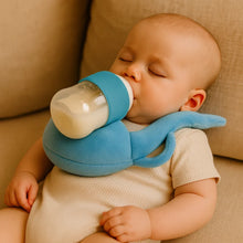 Load image into Gallery viewer, Bottle Holder Nursing Pillow with Breathable Mesh and Hands Free Support