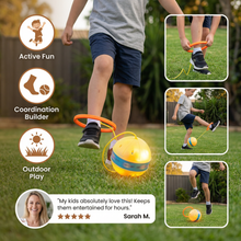 Load image into Gallery viewer, LED Ankle Bounce Ball with Adjustable Strap and Balance Training for Kids