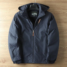 Load image into Gallery viewer, Hooded Jacket with Lined Interior and Adjustable Drawstring Hood, Wind Resistant Shell