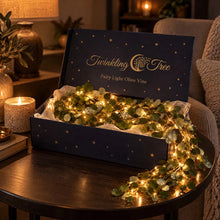 Load image into Gallery viewer, Light Up Olive Vine with Fairy Lights Among Leaves for Mantels Shelves and Mirrors