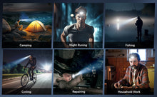 Load image into Gallery viewer, Rechargeable LED Headlamp with Motion Sensor 2 Pack