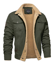 Load image into Gallery viewer, Foldover Collar Aviator Jacket