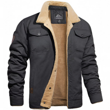 Load image into Gallery viewer, Foldover Collar Aviator Jacket
