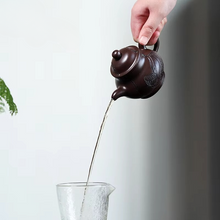 Load image into Gallery viewer, Yixing Handmade Purple Clay Teapot for Traditional Gongfu Tea Brewing