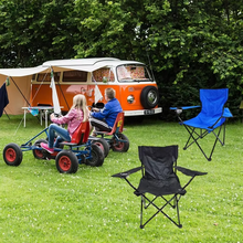 Load image into Gallery viewer, Portable Folding Outdoor Chair with Armrest, Backrest and Cup Holder