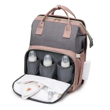 Load image into Gallery viewer, Portable Folding Crib and Large Capacity Diaper Backpack
