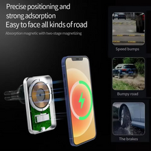 Load image into Gallery viewer, 15W Magnetic Wireless Car Charger Mount with Type-C Fast Charging for iPhone 12 and 13 Series