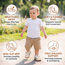 Load image into Gallery viewer, Toddler First Walker Shoes with Flexible Sole and Non Slip Grip