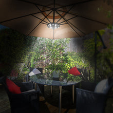 Load image into Gallery viewer, 28 LED patio umbrella light – 3 brightness modes for garden, camping & outdoor lighting