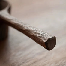 Load image into Gallery viewer, Black Walnut Hand Carved Coffee Scoop