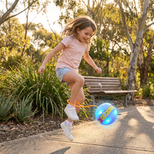 Load image into Gallery viewer, LED Ankle Bounce Ball with Adjustable Strap and Balance Training for Kids