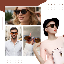 Load image into Gallery viewer, Bold Energy Rectangle UV Sunglasses - Ozerty