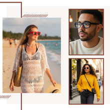 Load image into Gallery viewer, Bold Energy Rectangle UV Sunglasses - Ozerty