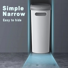 Load image into Gallery viewer, Streamlined Space-Saving Trash Can with Easy Press-Top Lid