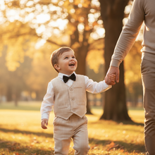 Load image into Gallery viewer, Boys Formal Cotton Outfit Set for Toddlers and Kids