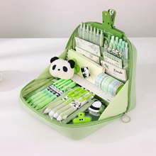Load image into Gallery viewer, Extra Large Capacity Pencil Case for Students, Durable Polyester Multi Compartment Organizer