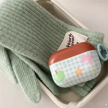 Load image into Gallery viewer, Cute Plaid Bow Silicone Earphone Case for Wireless Bluetooth Earphones