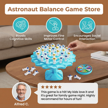 Load image into Gallery viewer, Astronaut Stacking Balance Game with Spinner and Dice