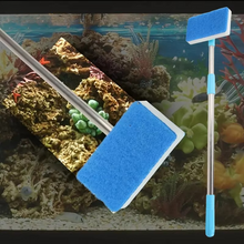 Load image into Gallery viewer, Extendable Aquarium Cleaner with 180° Adjustable Double-Sided Sponge