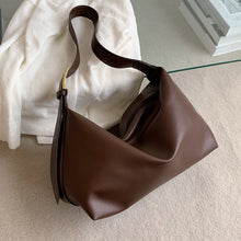 Load image into Gallery viewer, Large Capacity PU Leather College Tote Bag