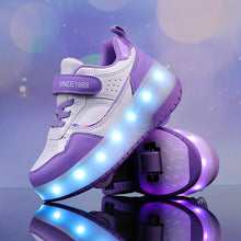 Load image into Gallery viewer, GlowRiders Roller Sneakers with LED Lights for Kids