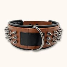 Load image into Gallery viewer, Dog Anti Bite Collar, Genuine Leather Protection Collar